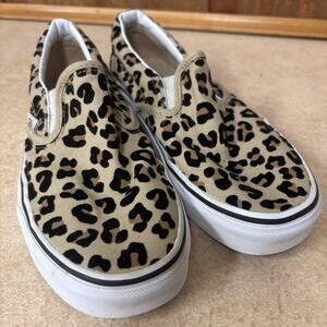 VANS Low Top Leopard Print Slip On Shoe Men’s 4 Women’s 5.5 Skater Punk Funky